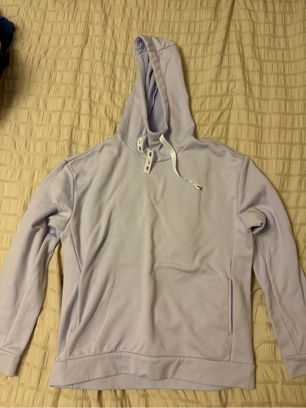 Nike Lilac Pullover Hoodie with White Drawstrings